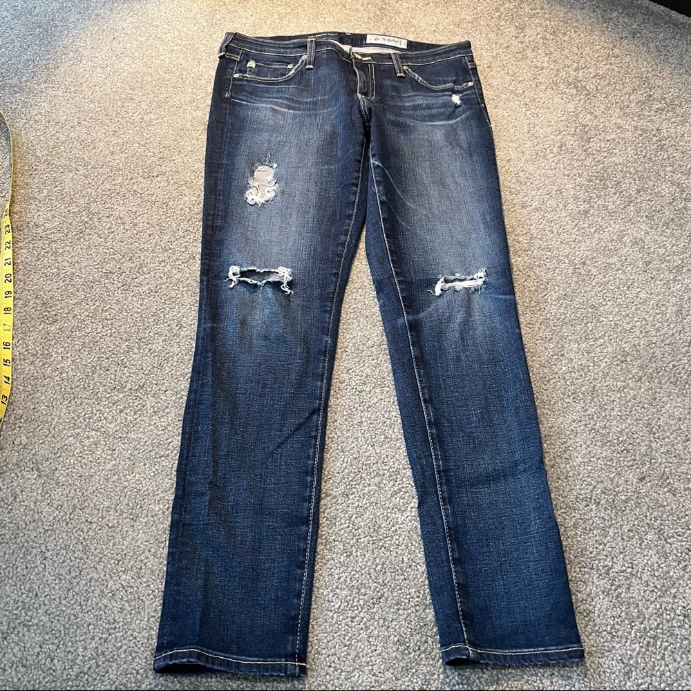 AG Adriano Goldschmied‎ Women's Jeans 29R Legging Ankle Super Skinny Distressed
